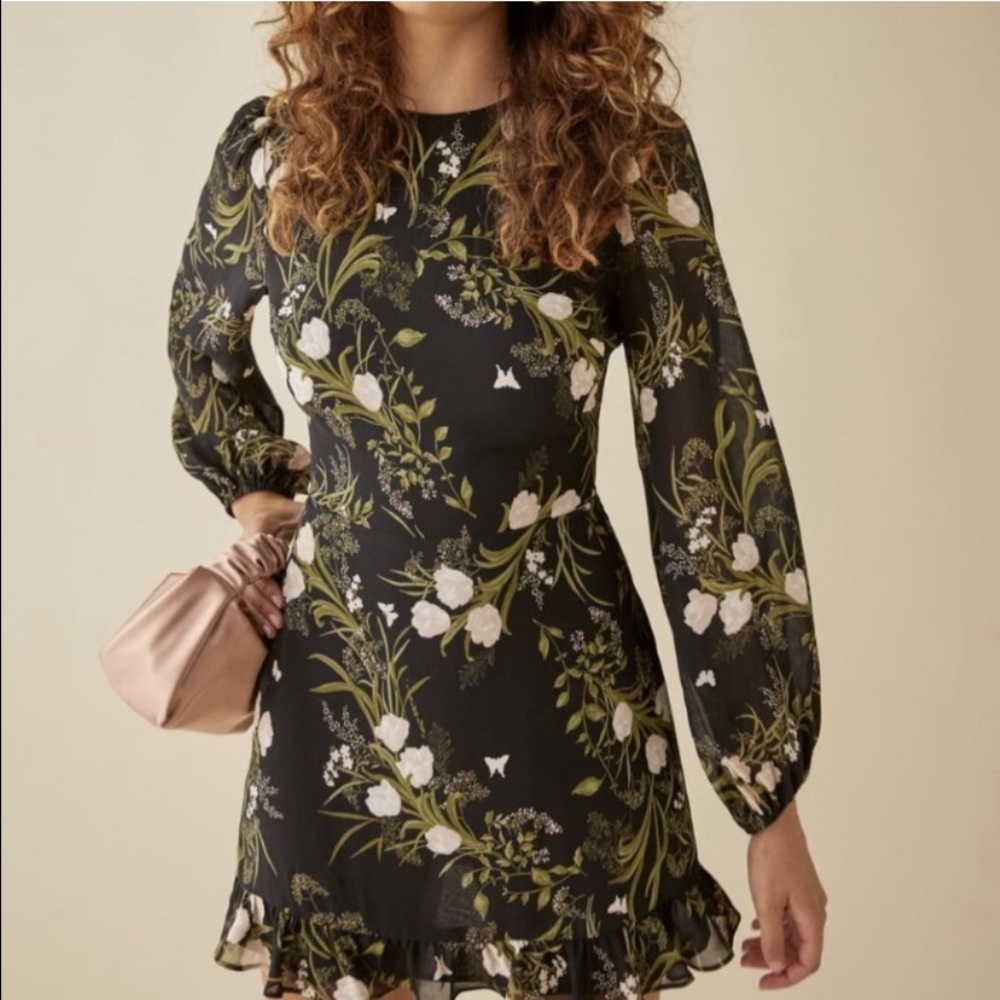NEW Reformation Resnick Floral Dress